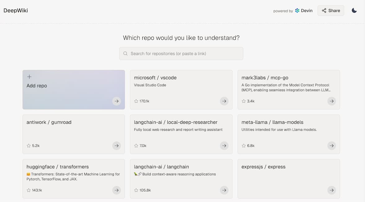 DeepWiki：让理解 GitHub 仓库变得前所未有地简单