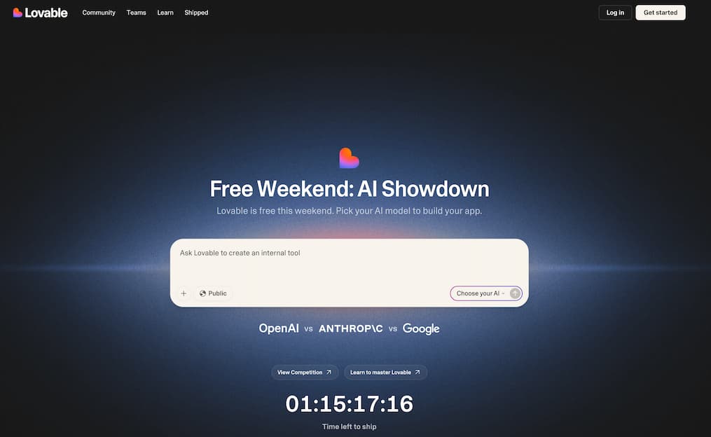 lovable 截图