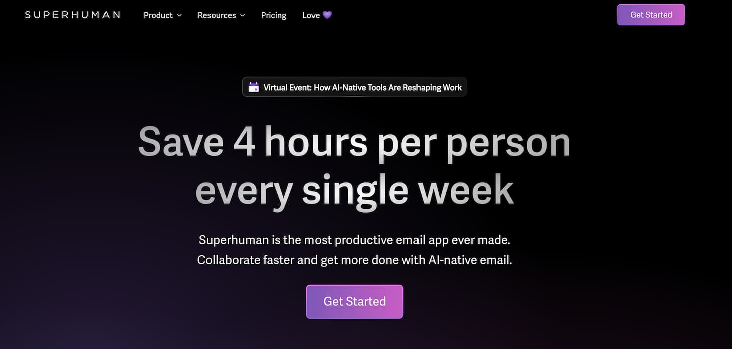 Superhuman 截图